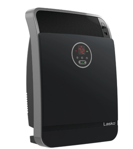 lot 108 image: Lasko 18 1500W Whole Room Ceramic Console Space Heater with Remote, Black, CC18306, New