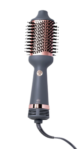 lot 266 image: Hairitage Ceramic Volumizing Blow Dryer Brush for Curling and Straightening
