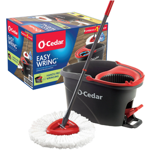 lot 386 image: LOT OF 2 O-Cedar EasyWring Spin Mop & Bucket System