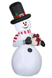 lot 400 image: Holiday Time Christmas Air Blown Inflatables Yard Decoration Snowman
