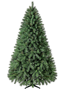 lot 490 image: 7.5 ft Unlit Donner Fir Artificial Christmas Tree with Stand, by Holiday Time