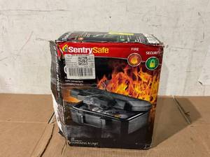 lot 309 image: SentrySafe 1200 Fire-Resistant Box Safe with Key Lock 0.18 Cu. Ft