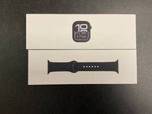 lot 18 image: Apple Watch Series 10 GPS 42mm Jet Black Aluminum Case MWWE3LWA