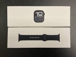 lot 19 image: Apple Watch Series 10 GPS 46mm Jet Black Aluminum Case MWWP3LWA