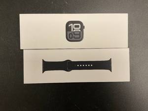 lot 23 image: Apple Watch Series 10 GPS 46mm Jet Black Aluminum Case MWWQ3LWA