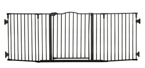 lot 167 image: Regalo Deluxe Home Accents Widespan Safety Gate, 74.5 W x 28 H, Includes 4 Wall Mounts