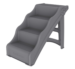 lot 169 image: Tail Waggers Dog Stairs Flexi-Step, Foldable Dog Steps with 4-Step Design and Non-Slip Treads