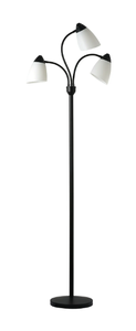 lot 298 image: Mainstays 3 Head Adjustable Floor Lamp