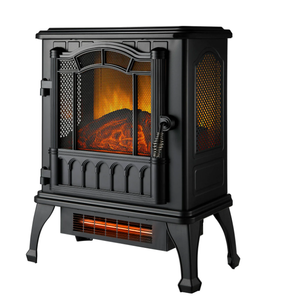 lot 420 image: Mainstays 2-Setting 3D Electric Stove Heater with Life-like Flame