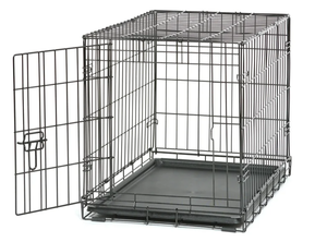 lot 431 image: Vibrant Life Single Door Folding Metal Wire Dog Crate with Divider and Tray