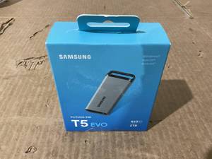 lot 223 image: SAMSUNG T5 EVO Portable SSD 2TB Gray, Up-to 460MBs, USB 3.2 Gen 1