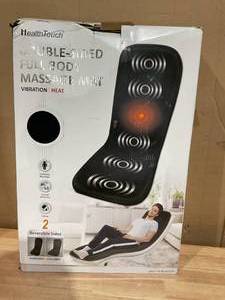lot 462 image: Health Touch Double Sided Full Body Massage Seat Topper Heat Vibration Massager Pain Relief