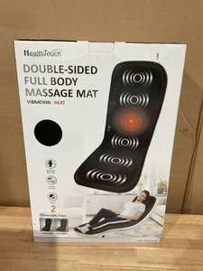 lot 463 image: Health Touch Double Sided Full Body Massage Seat Topper Heat Vibration Massager Pain Relief