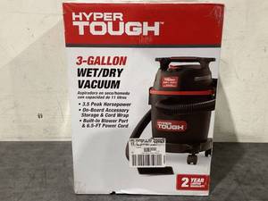 lot 666 image: Hyper Tough 3 Gallon Wet Dry Vacuum