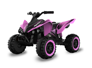lot 453 image: 12 Volt Pink Phantom ATV Action Wheels Branded Battery Powered Rideon for Boys and Girls Ages 2 to 4 Years Old