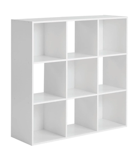 lot 456 image: Mainstays 11 9-Cube Storage Organizer, White