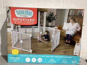 lot 530 image: Toddleroo by North States Superyard Explorer Baby Play Yard