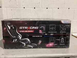 lot 536 image: GTRACING GTWD-200 Ergonomic Gaming Chair with Adjustable Pillows and Footrest