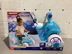 lot 537 image: 6V Huffy Disney Frozen Electric Ride-On Quad, Ages 1.5, Bubbles