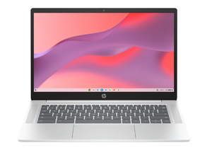 lot 56 image: Halted - Please contact affiliate - HP 14 inch HD Chromebook Laptop Intel Processor N200 4GB RAM 128GB