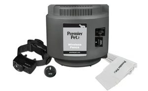 lot 65 image: Premier Pet Wireless Fence for Dogs, .5 Acre Adjustable Circular Barrier
