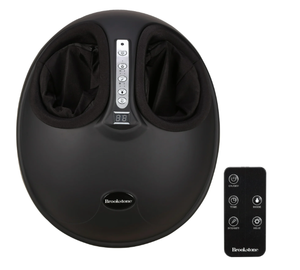 lot 75 image: Brookstone Foot Massager, 360-Degree Air Compression, Compact and Portable