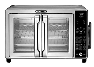 lot 88 image: Gourmia 6-Slice Digital Toaster Oven Air Fryer, with 18 One-Touch Presets & Temp Probe, Stainless Steel