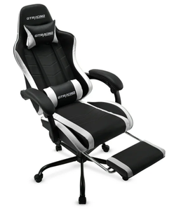 lot 93 image: GTRACING GTWD-200 Ergonomic Gaming Chair with Adjustable Pillows and Footrest