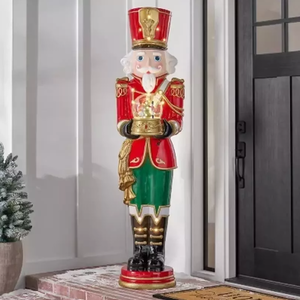 lot 95 image: Members Mark 6 Pre-Lit Musical Grand Nutcracker with Snowglobe