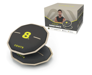 lot 319 image: 2PCS Centr By Chris Hemsworth Sand Bags, Long-Lasting Neoprene Free Weights, 8 lb