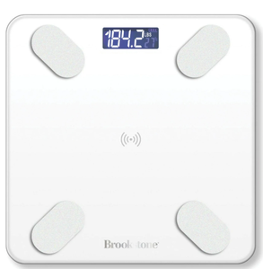 lot 478 image: Brookstone Health App Enabled Smart Weight Scale
