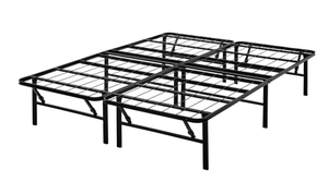 lot 525 image: Full Size Mainstays 14 High Profile Foldable Steel Platform Bed Frame