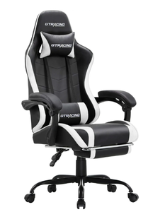 lot 532 image: GTRACING GTWD-200 Ergonomic Gaming Chair with Adjustable Pillows and Footrest