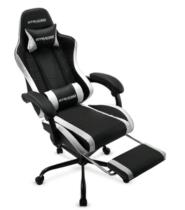 lot 534 image: GTRACING GTWD-200 Ergonomic Gaming Chair with Adjustable Pillows and Footrest