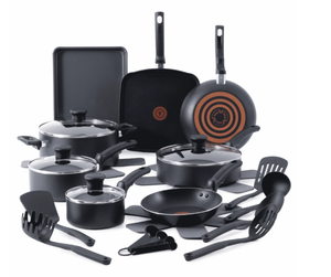lot 564 image: 22PCS T-fal Kitchen Solutions, Non-Stick Pots and Pans Cookware Set