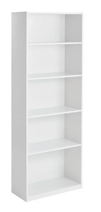 lot 573 image: Mainstays 5-Shelf Bookcase with Adjustable Shelves
