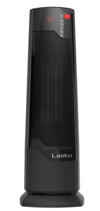 lot 592 image: Lasko 22 1500W Oscillating Ceramic Tower Space Heater with Remote