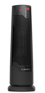lot 607 image: Lasko 22 1500W Oscillating Ceramic Tower Space Heater with Remote