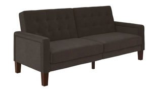 lot 654 image: Better Homes & Gardens Porter Fabric Tufted Futon