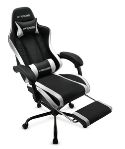 lot 657 image: GTRACING GTWD-200 Ergonomic Gaming Chair with Adjustable Pillows and Footrest