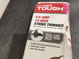 lot 685 image: Hyper Tough 4.6-Amp 13 Electric String Trimmer
