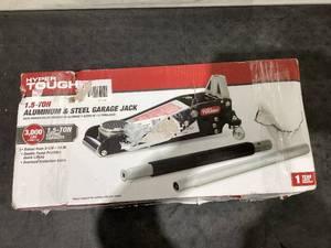 lot 694 image: Hyper Tough TH31501 1.5 Ton Aluminum and Steel Floor Jack