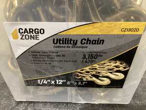 lot 710 image: Cargo Zone 14 inch x 12 feet Utility Chain