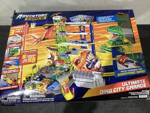 lot 608 image: Adventure Force Ultimate Dino City Garage, Die-Cast Vehicle Playset, Multi-Color, Age 3, 45 Length