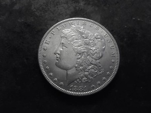 1881 O Morgan Silver Dollar