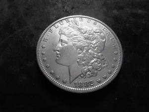 1882 O Morgan Silver Dollar