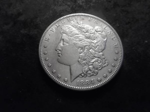 1884 S Morgan Silver Dollar