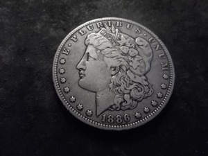 1886 O Morgan Silver Dollar