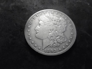 1892 S Morgan Silver Dollar