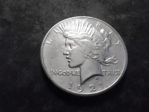1921 Peace Silver Dollar